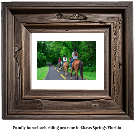 family horseback riding near me in Citrus Springs, Florida